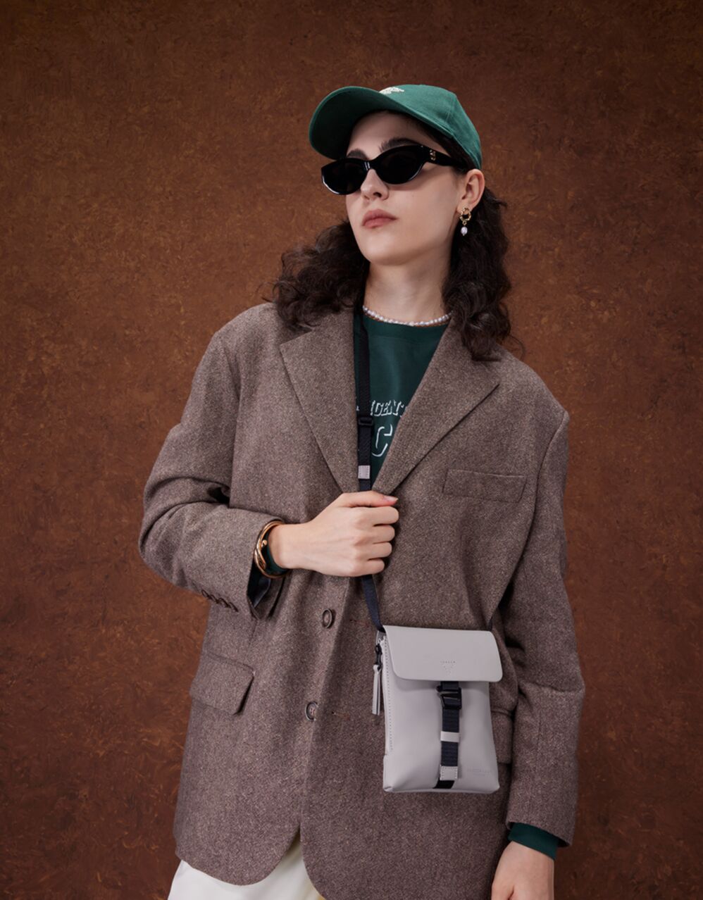 Bandolera Spläsh Mini Crossbody BagTaupe